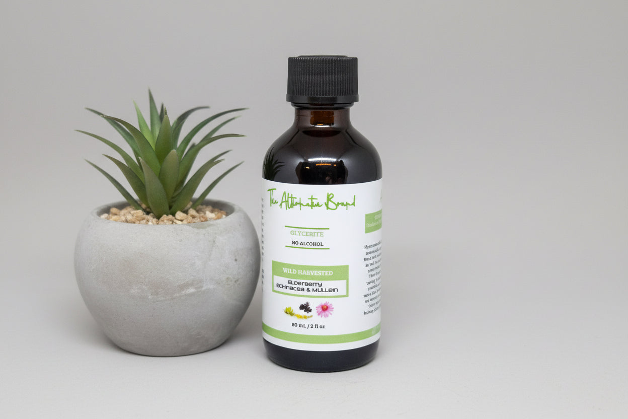 The Alternative Brand Herbal Glycerites™ Elderberry, Echinacea and Mullein - Shurnique-Naturally Unique