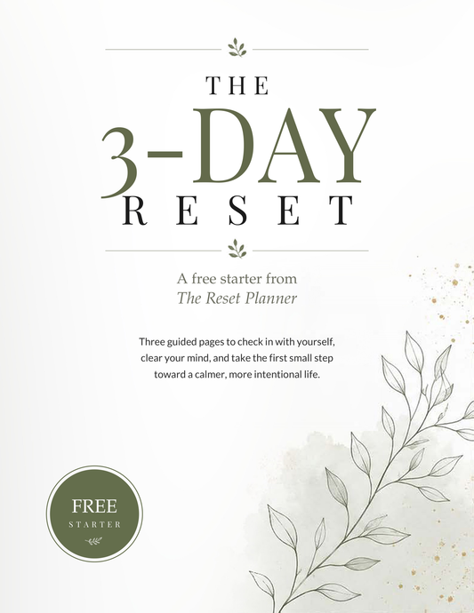 The 3-Day Reset free starter cover