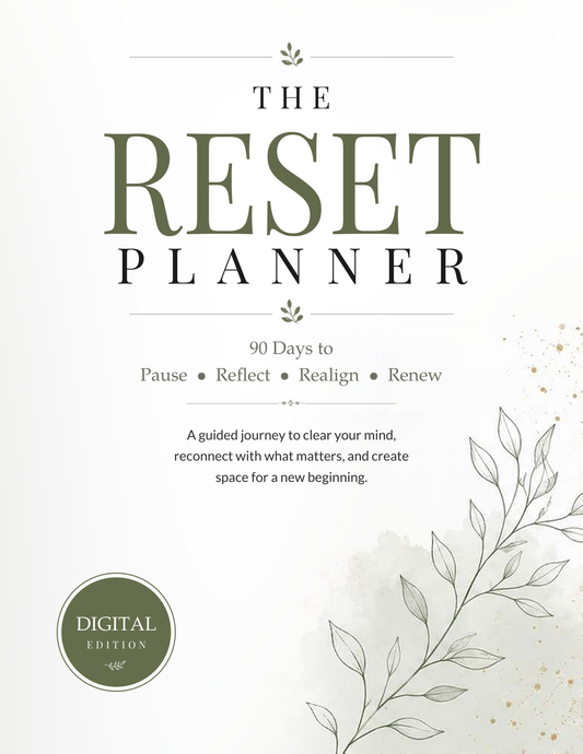 The Reset Planner 90-Day Digital Edition cover